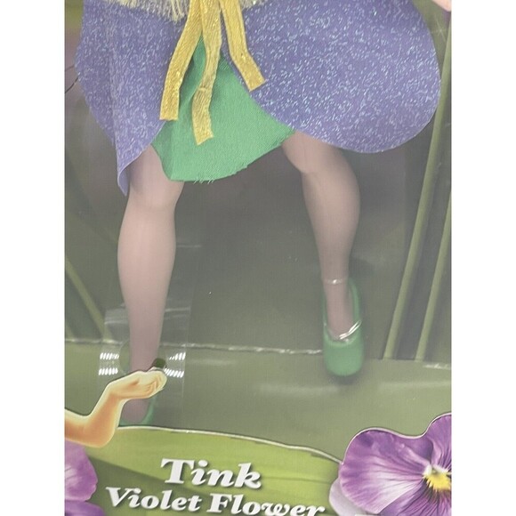 2012 JAKKS PACIFIC DISNEY FAIRIES DOLL TINK VIOLET FLOWER NEW IN BOX - Picture 4 of 16